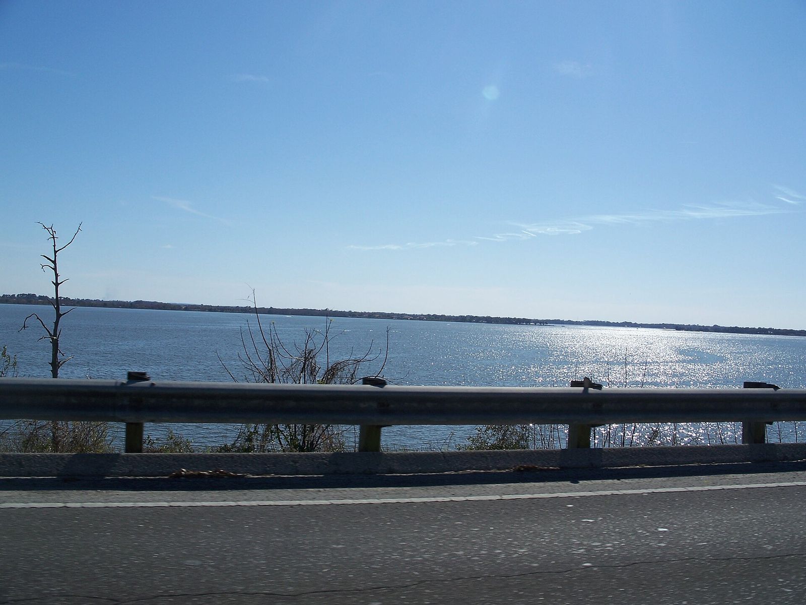 Calm water and shoreline on Lake Dora